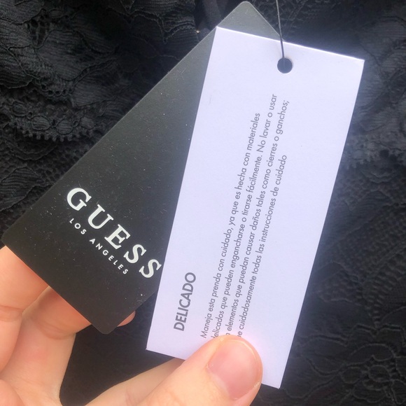 GUESS Longsleeve Cori Lace Top - Picture 6 of 6